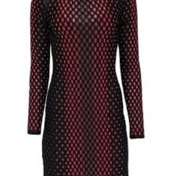 M Missoni Black Red Ombre Pattern Knit Long Sleeve Sheath Dress Size M - Picture 4 of 6